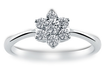 18K White Gold 0.36 Ct Total Diamond Weight Classi Diamond Clarity: Fl