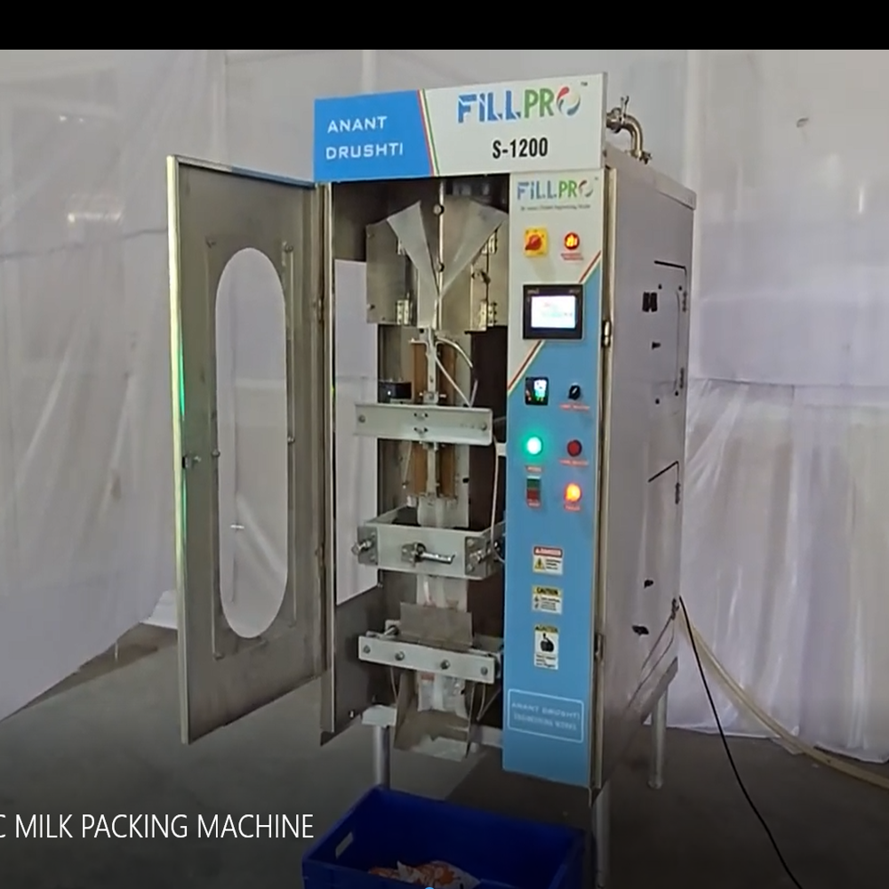 Automatic Milk Packing Machine Fillpro S-1200 - Capacity: 1200 Pouch/ Hour Pcs/hr