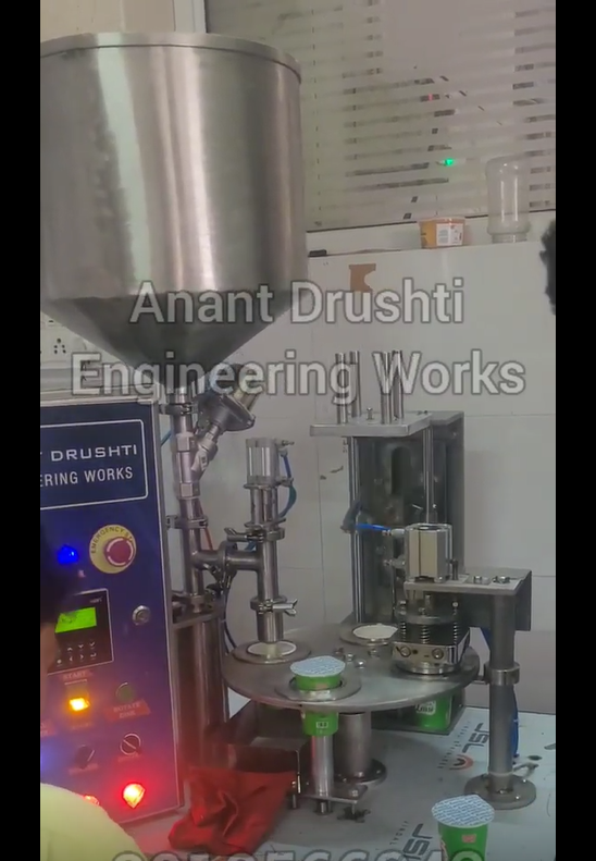 Semi Automatic Cup Filling And Sealing Machine