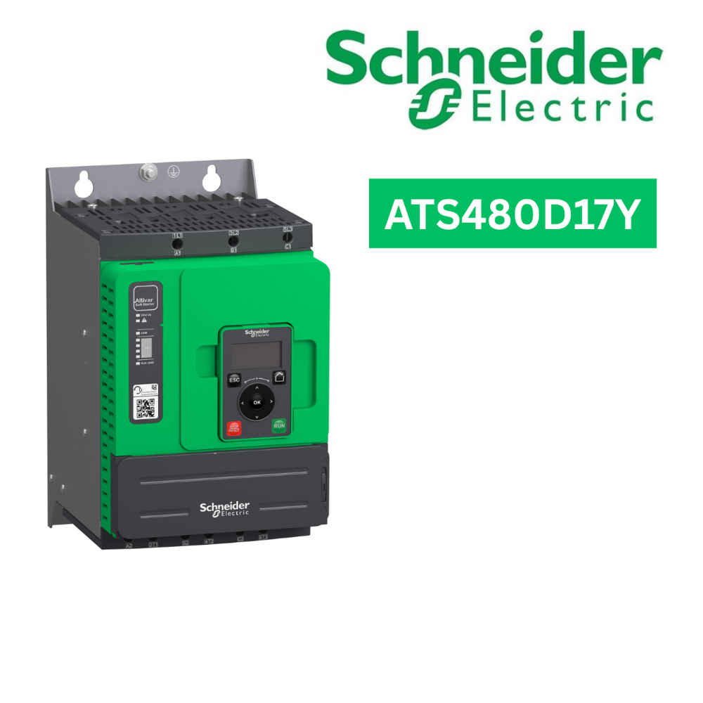 Ats480D17Y-Soft Starter, Altistart 480, 17A, 208 To 690V Ac, Control Supply 110 To 230V Ac - Application: Process And Infrastructures