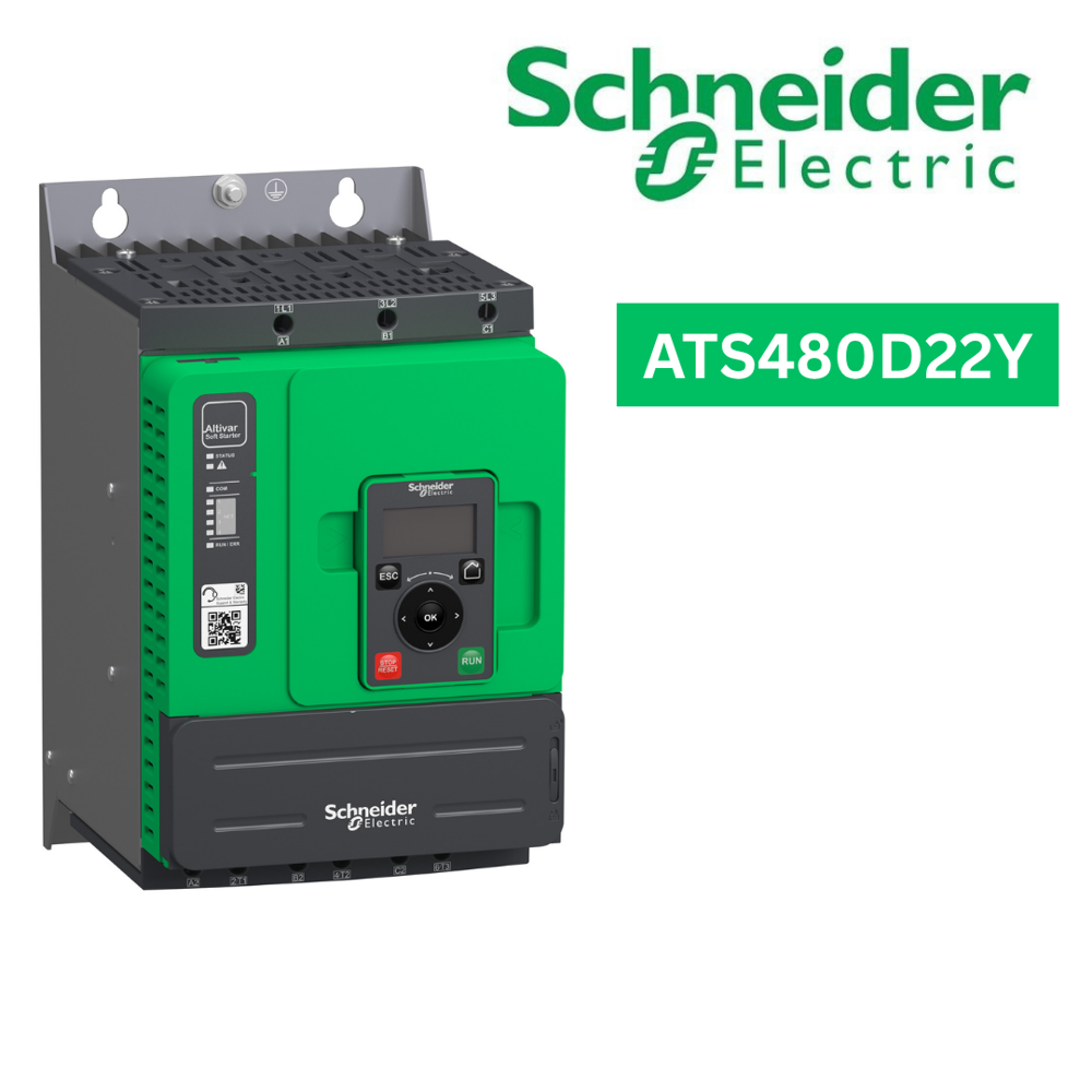 Ats480D22Y-Soft Starter, Altistart 480, 22A, 208 To 690V Ac, Control Supply 110 To 230V Ac - Application: Process And Infrastructures