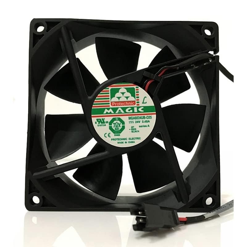 Magic MGA9224UB-025 Axial Fan 24V-0.48A DC Brushless Air Cooling Fan 3000 RPM 90 * 90 * 25mm 2Wire