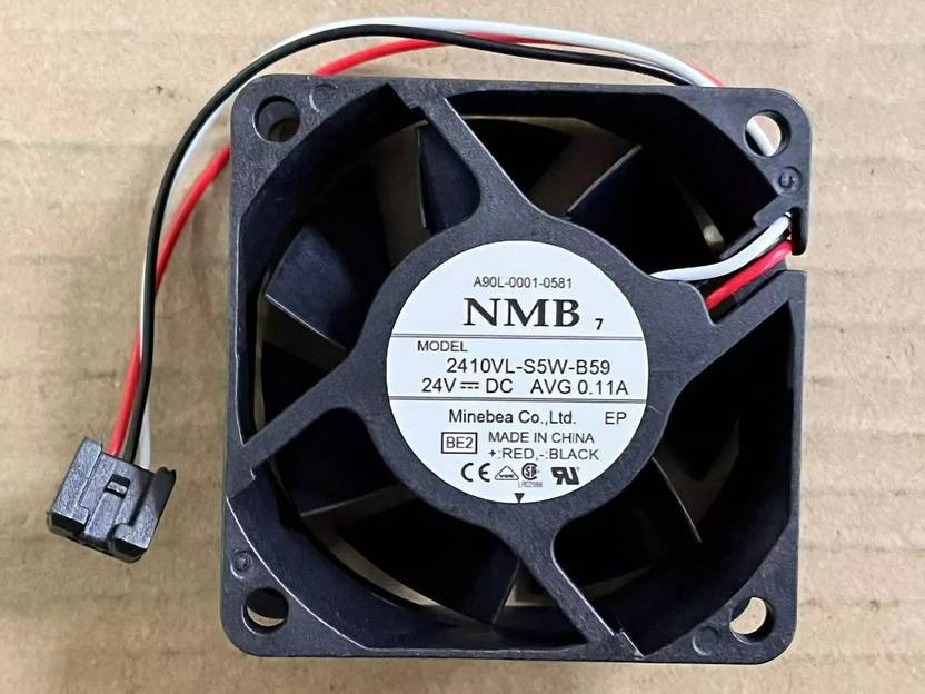 NMB 2410VL-S5W-B59 Axial Fan 24V-0.11A DC Brushless Air Cooling Fan 6025mm 3Pin Fan with Heat Sinks All in one Cooler  (Black)