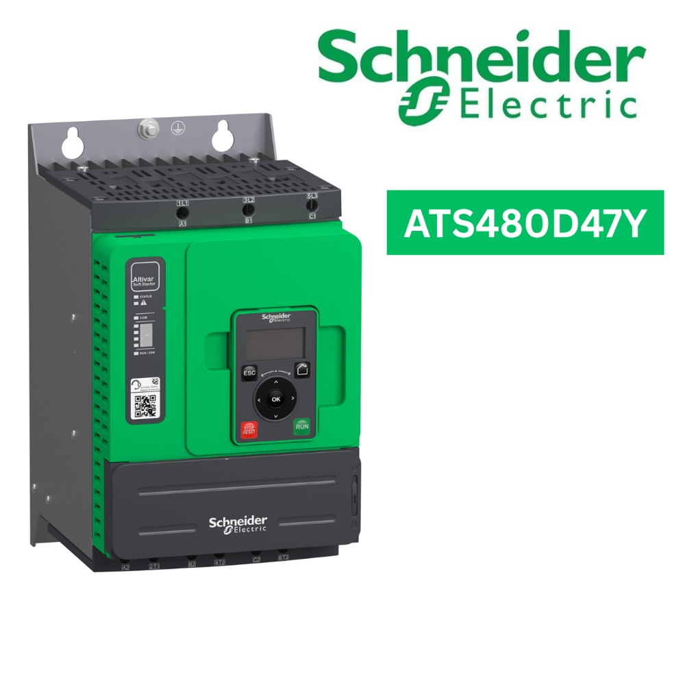 Ats480D47Y-Soft Starter, Altistart 480, 47A, 208 To 690V Ac, Control Supply 110 To 230V Ac - Application: Process And Infrastructures