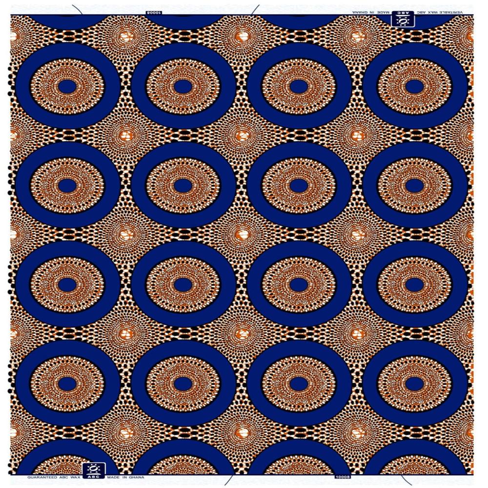 African Wax Print 100% Cotton Width 45