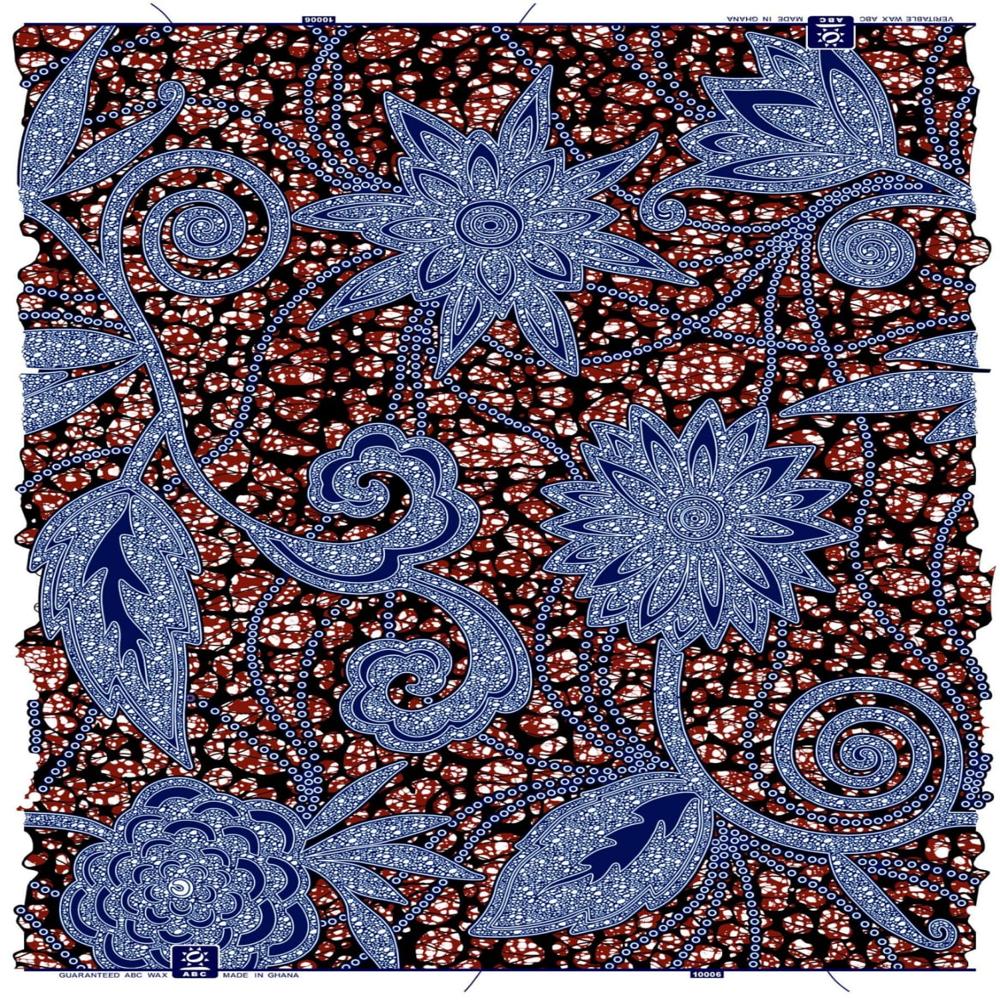 African Wax Print 100% Cotton Width 45
