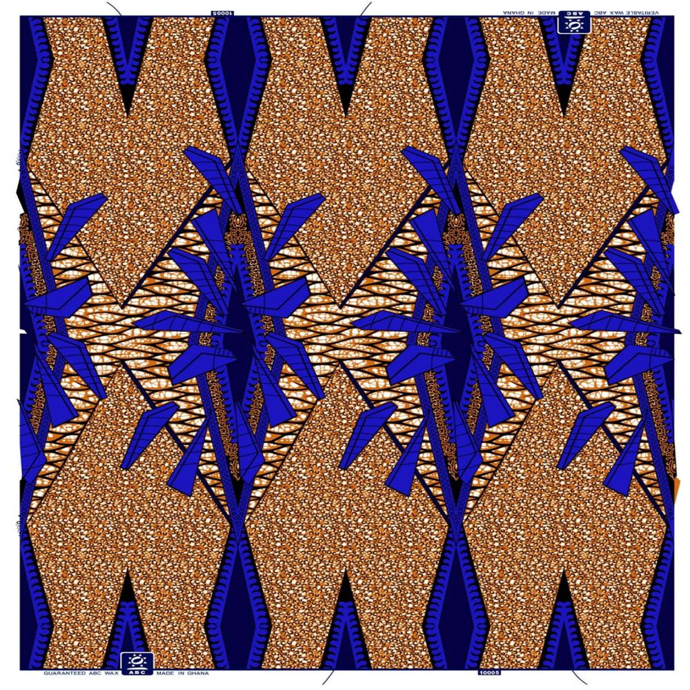 African Wax Print 100% Cotton Width 45
