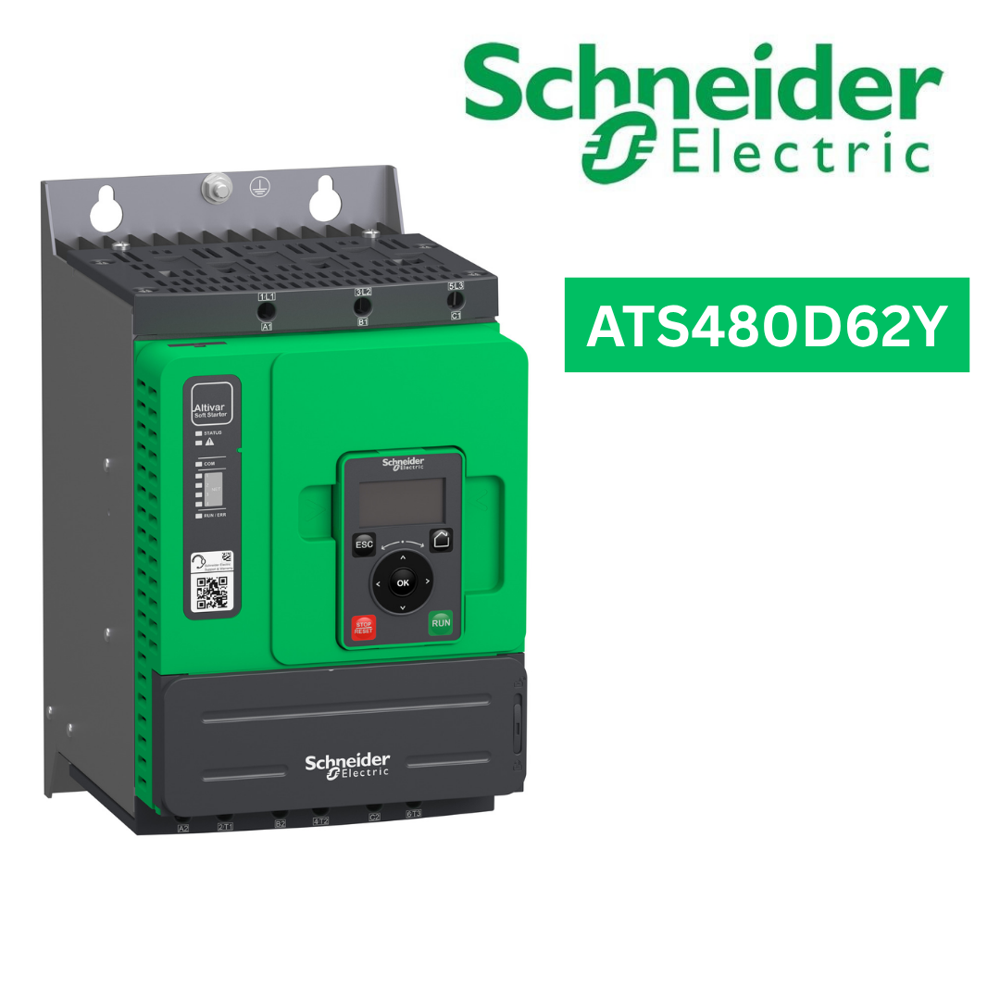 Ats480D62Y-Soft Starter, Altistart 480, 62A, 208 To 690V Ac, Control Supply 110 To 230V Ac - Application: Process And Infrastructures