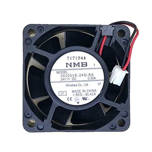 NMB 0625VE-24Q-BA Axial Fan 24V-0.35A DC Brushless Air Cooling Fan 2500 RPM 60 * 60 * 25mm 2Wire