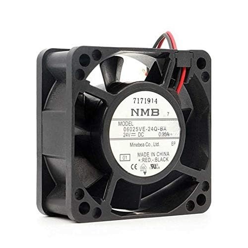 NMB 0625VE-24Q-BA Axial Fan 24V-0.35A DC Brushless Air Cooling Fan 2500 RPM 60 * 60 * 25mm 2Wire
