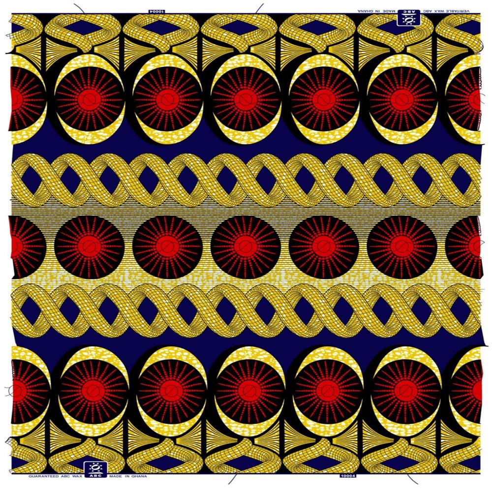 100% Cotton Wax Print Fabric 45 Width