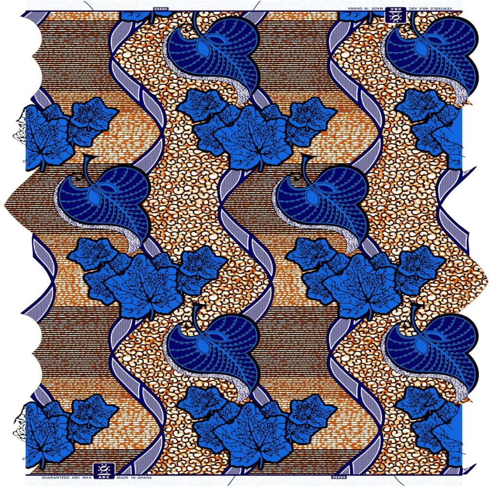 100% Cotton Wax Print Fabric 45 Width - Application: Apparel