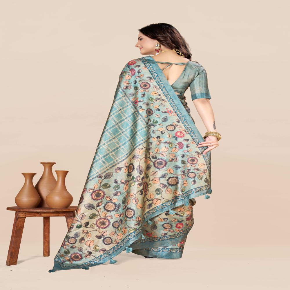 Chex Printed Saree
