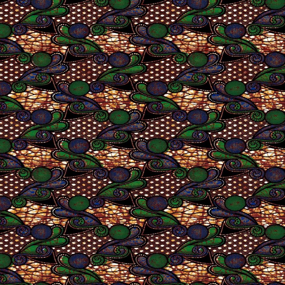 Bold & Colorful 100% Cotton Wax Print Fabric 45 Width - Application: Apparel