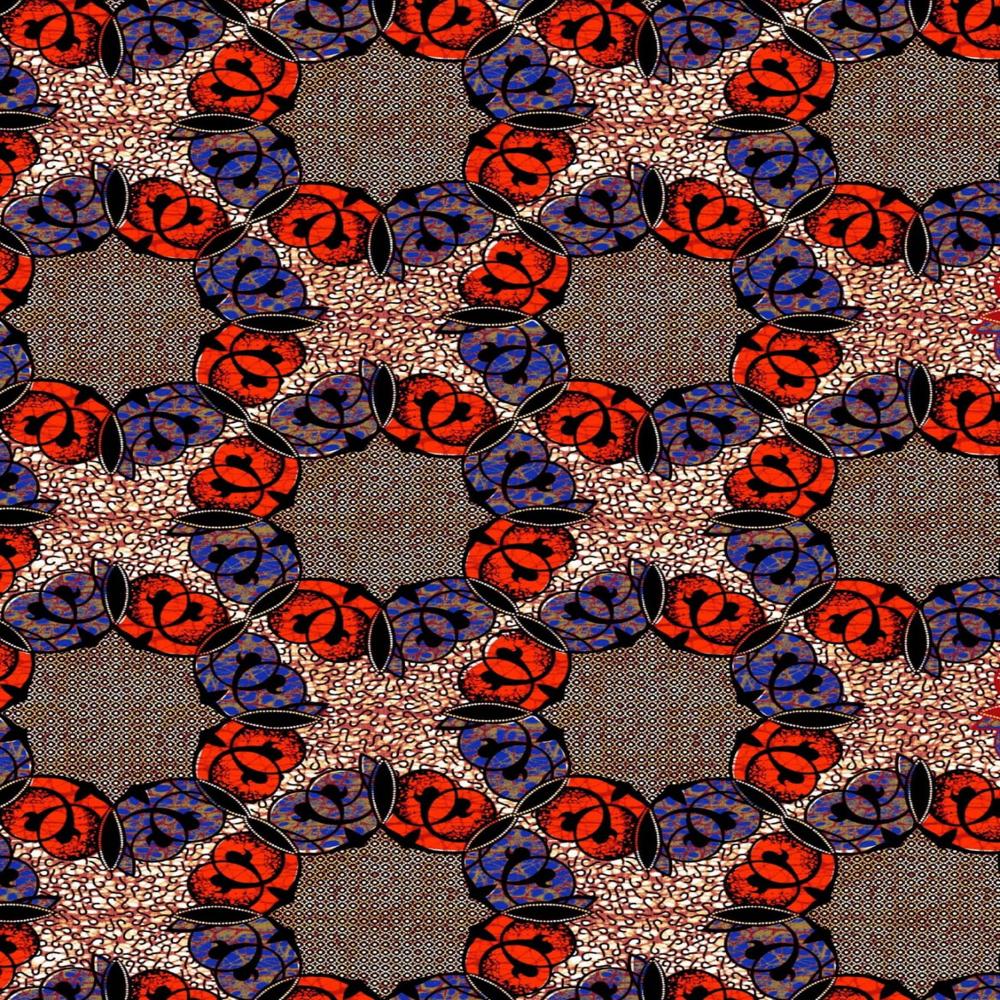 Authentic African Wax Print Fabric Pure Cotton