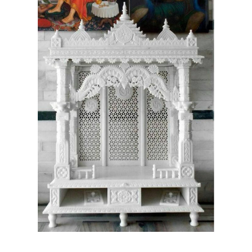 White Makrana Marble Jali mandir