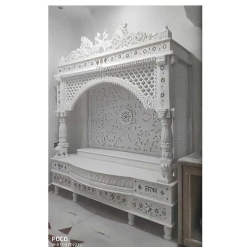 White Makrana Marble Jali mandir
