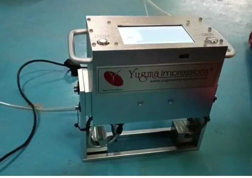 Silver Handy Inbuild Touchscreen Dot Pin Marking machine