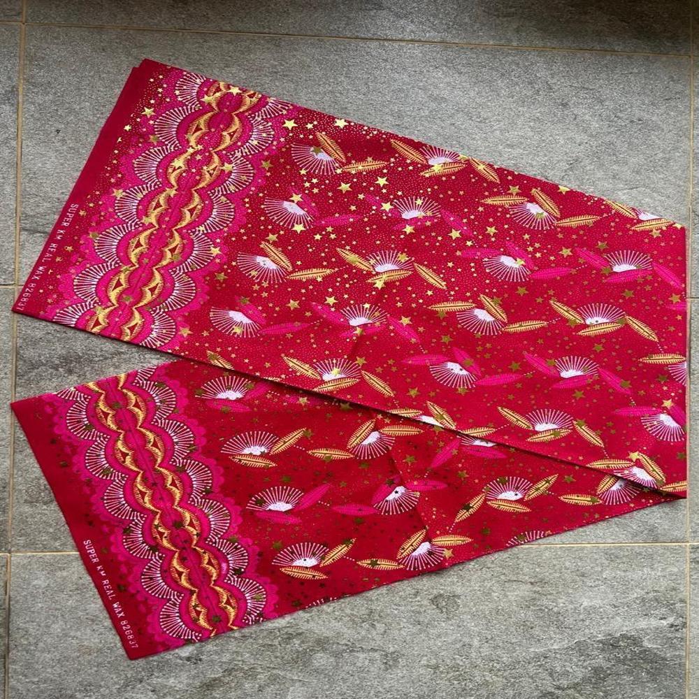 African Wax Print Fabric 100% Polyester 45 Width 