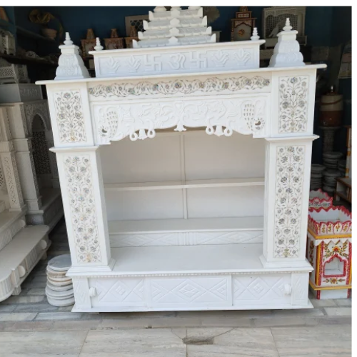 Marble Carved Pooja Temple