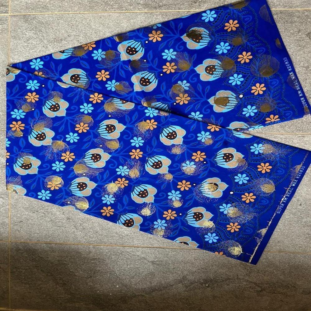 Wholesale African Wax Print Polyester Fabric 45 Width - Application: Apparel