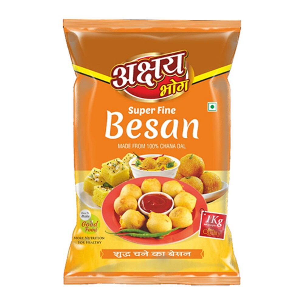 1Kg Super Fine Besan Flour - Additives: No Additives