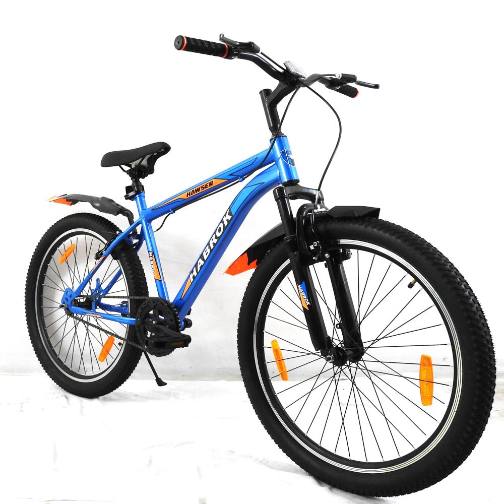 HBK-SMH-08A 26T HAWSER, NIBC, FRONT SUSPENSION, ALLOY RIM, V/BRAKE, 26x2.40