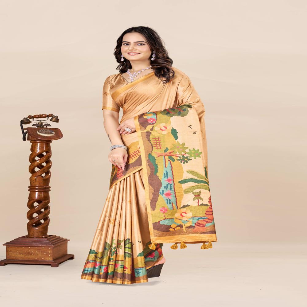 Floral Printed Saree
