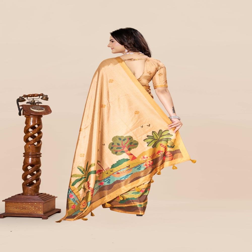 Floral Printed Saree