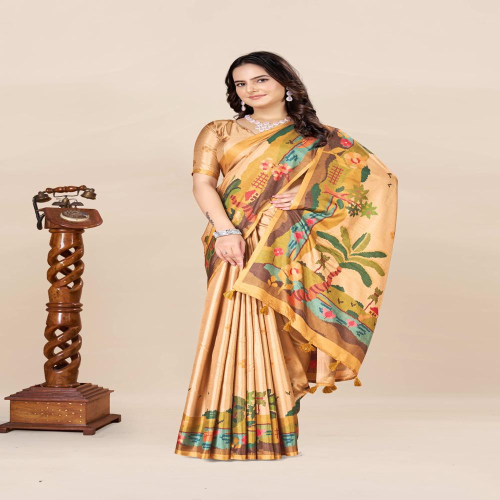 Floral Printed Saree
