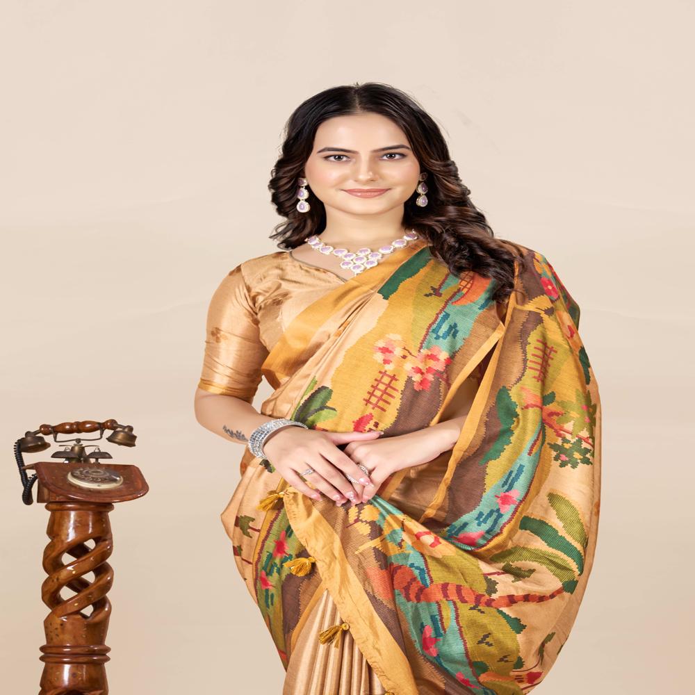Floral Printed Saree