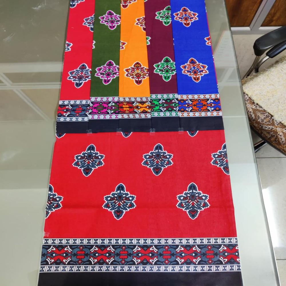 Traditional Khanga Wax Print Fabric 45 Width African Style