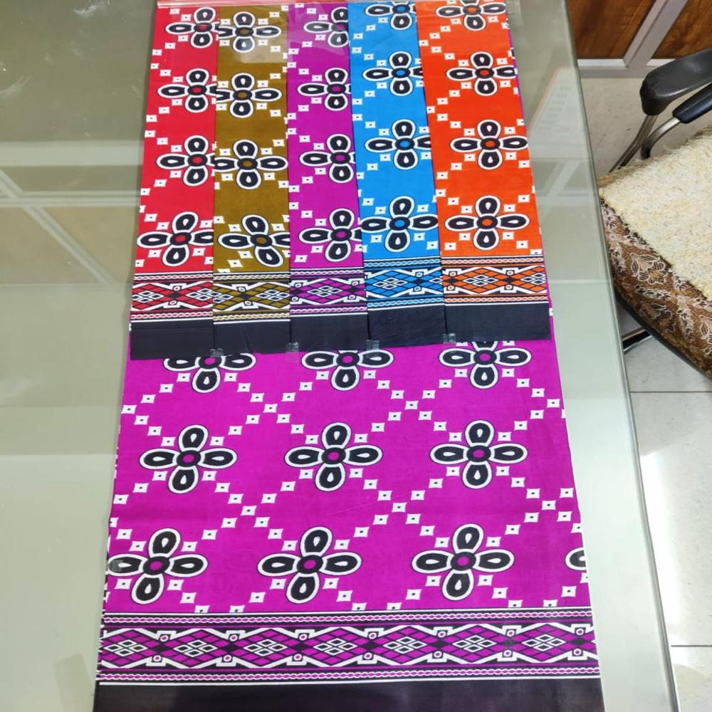 Traditional Khanga Wax Print Fabric 45 Width African Style