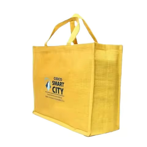 Plain Jute Beach Bag Shoulder Strap 31x25x12cm Hessian Burlap Tote Logo