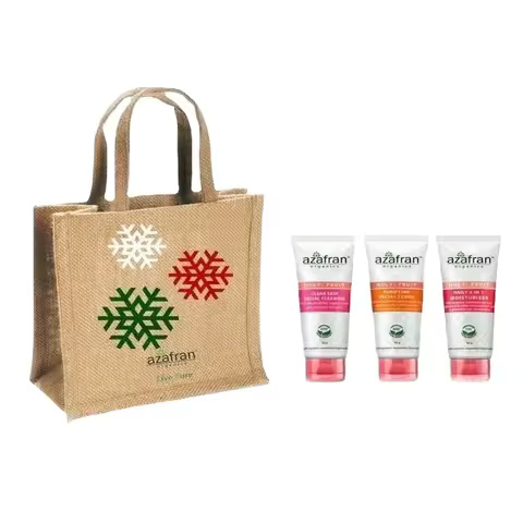 Wholesale Eco-Friendly Reusable Jute Tote Bag Fashion Style Laminated Logo Zipper