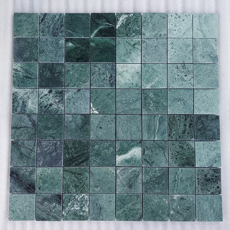 Green Marble Stone Mosaic - Size: Pcs Size 50x50 Mm