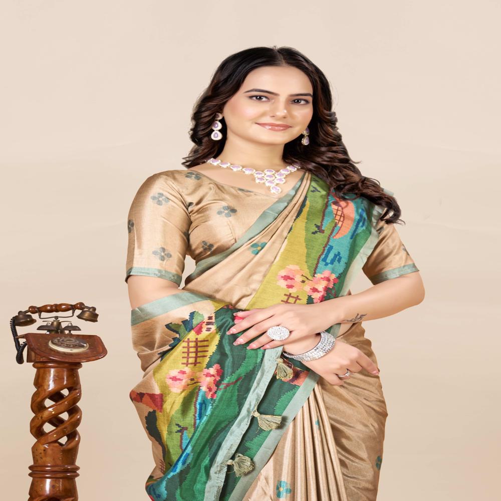 Story Art Motif Saree