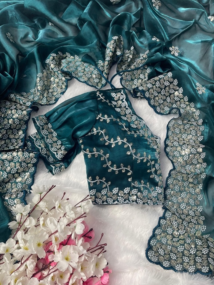 Pure Soft Silk Saree - Bust Size: 44 Inch (In)