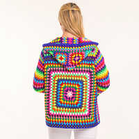 Beautiful Granny Square Short Cardigan For Ladies
