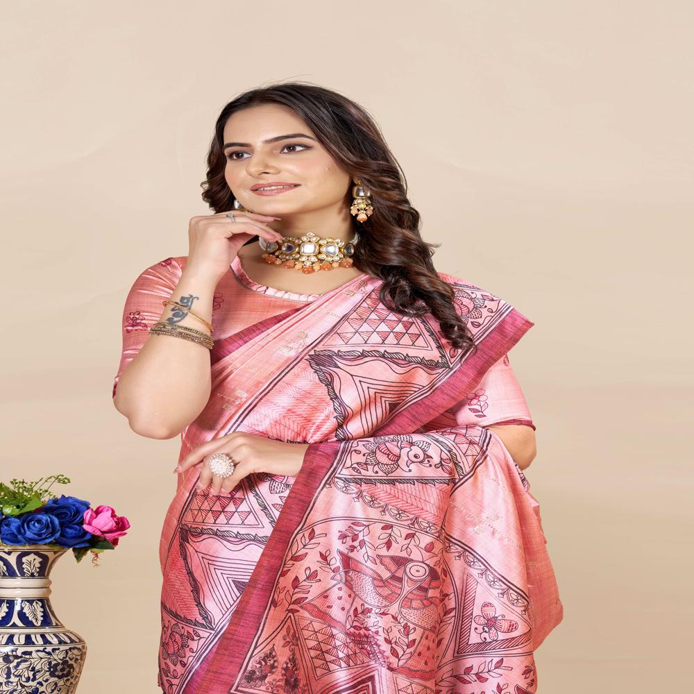 Ethnic Motifs Printed Saree