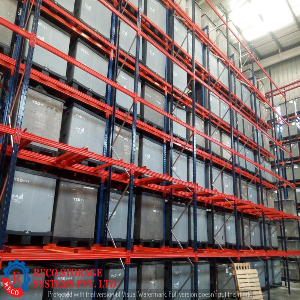 Heavy Duty Pallet Racking System - Stainless Steel, Standard Size | 1-5 Ton Capacity, Blue And Red Color, Durable, Easy To Install