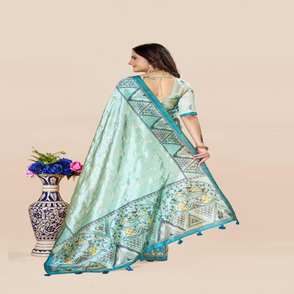 Abstract Printed Saree