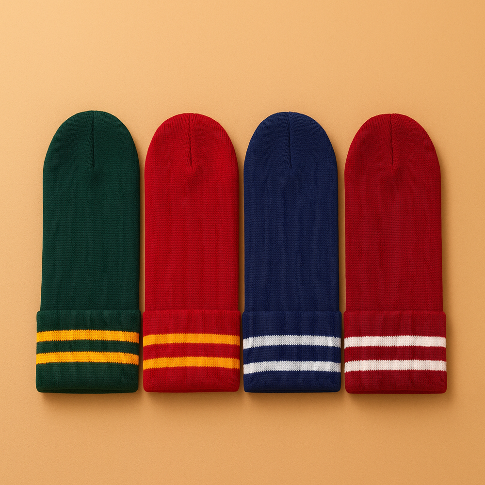 School Winter Caps - Color: Black