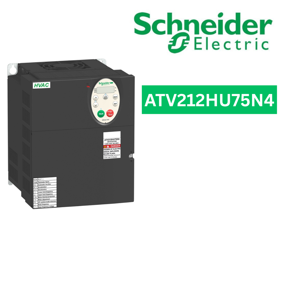 ATV212HU75N4-variable speed drive, Altivar 212, 7.5kW, 10hp, 480V, 3 phases, with EMC, IP21