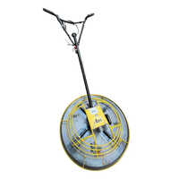 Concrete Power Floater Machine - Mild Steel, 220 Volt, 65 Kilograms | Yellow Color, High Performance, Industrial Use, 1-year Warranty