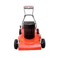 Electric Lawn Mower - Stainless Steel, 220 Volt, Red & Black | Automatic 2 Hp High-performance Grass Cutting Solution For Versatile Use