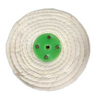 Cloth Buffing Wheel - Wool Cloth, 4 Inch Diameter, White Color, Round Shape - Ideal For Industrial Polishing And Surface Finishing Tasks