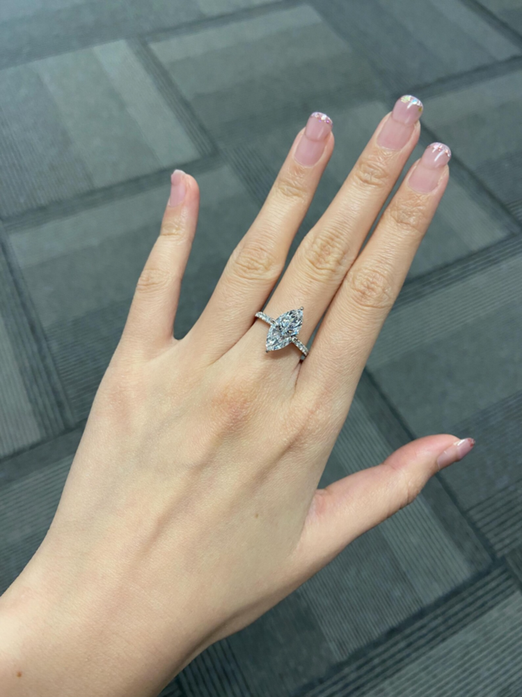 Marquise-Diamond Engagement Ring
