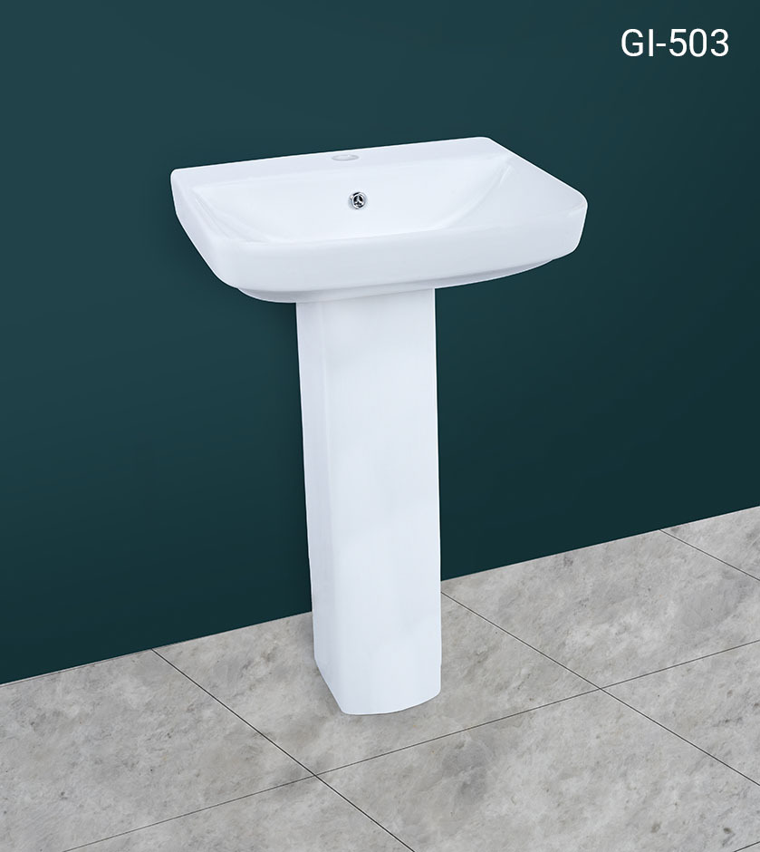 Full pedestal wash basin