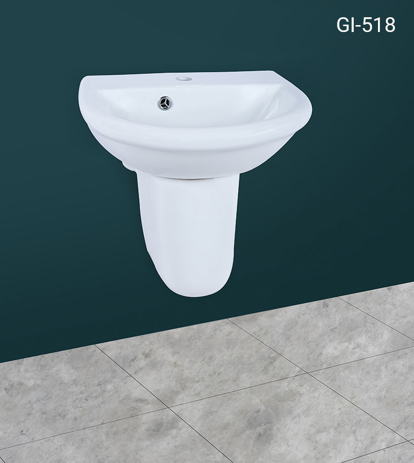 Bathroom pedestal sink